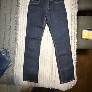 Men's Justin Slim Straight Fit Blue Jeans